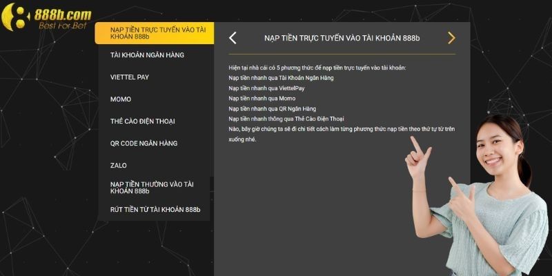 Giải đáp các thắc mắc thường gặp khi nạp tiền tại 888B